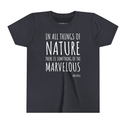 Marvelous Nature Aristotle Quote Kids' T-Shirt (multicolors)