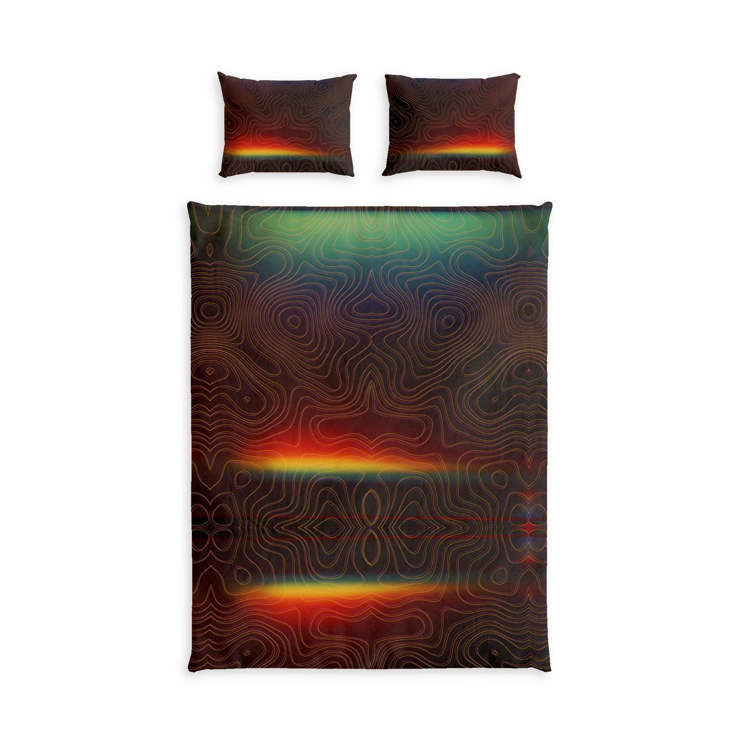 Spectral Heat Wave 100% Cotton 3-Piece Comforter Set