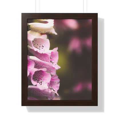 Foxglove Flowers Framed Matte Print