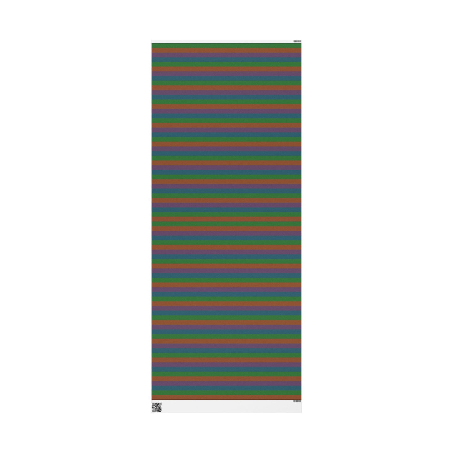 Muted Colorful Stripes Wrapping Paper Roll (3 sizes)
