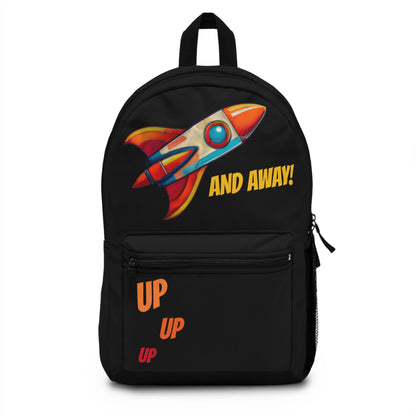 Rocket Ship Liftoff Water-Resistant School Backpack