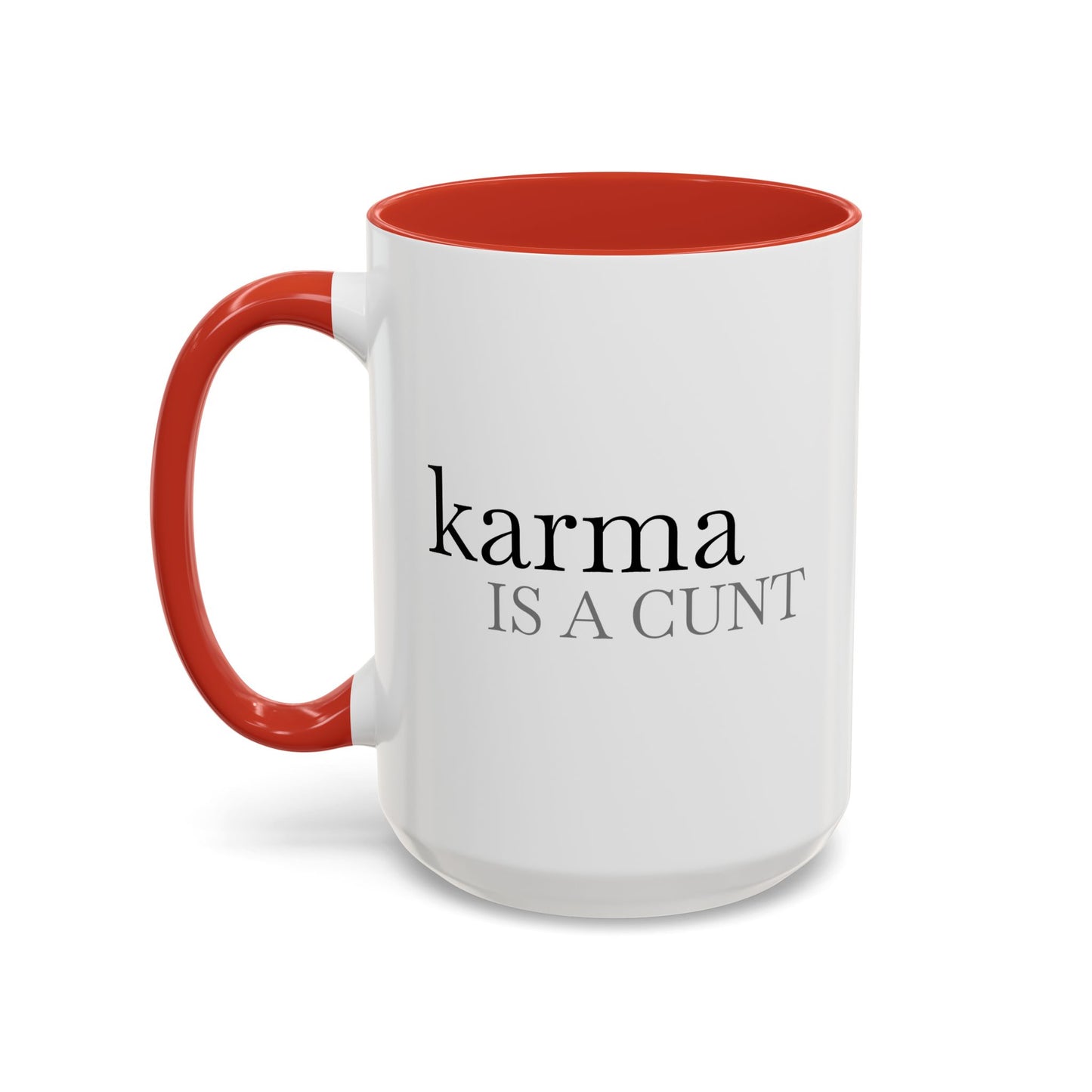 Spicy Karma Colorful Handle Ceramic Mug (11, 15oz)