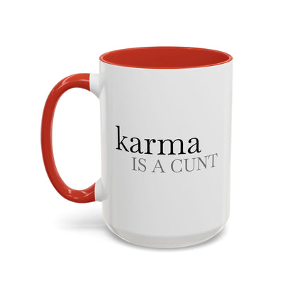 Spicy Karma Colorful Handle Ceramic Mug (11, 15oz)