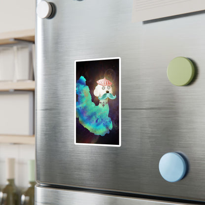Surreal Astro Dog of Time Vinyl Decal Sticker