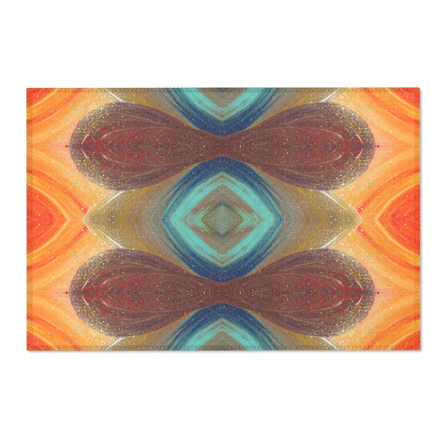 Flow of Magnetism Abstract Art Indoor Rug