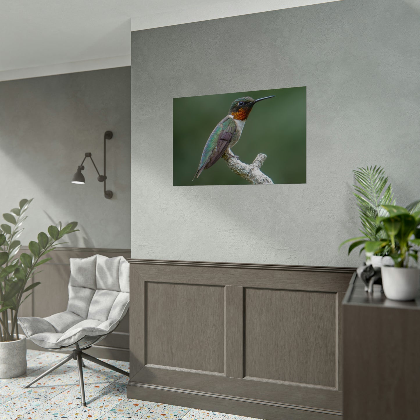 Ruby-Throated Hummingbird Fine Art Print