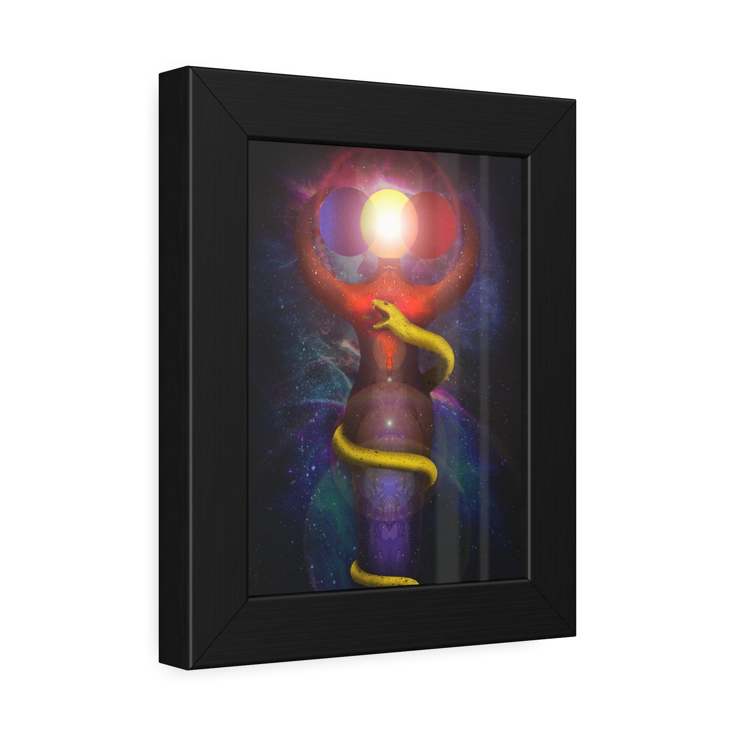 Brigid's Serpent Framed Print | Surreal Art