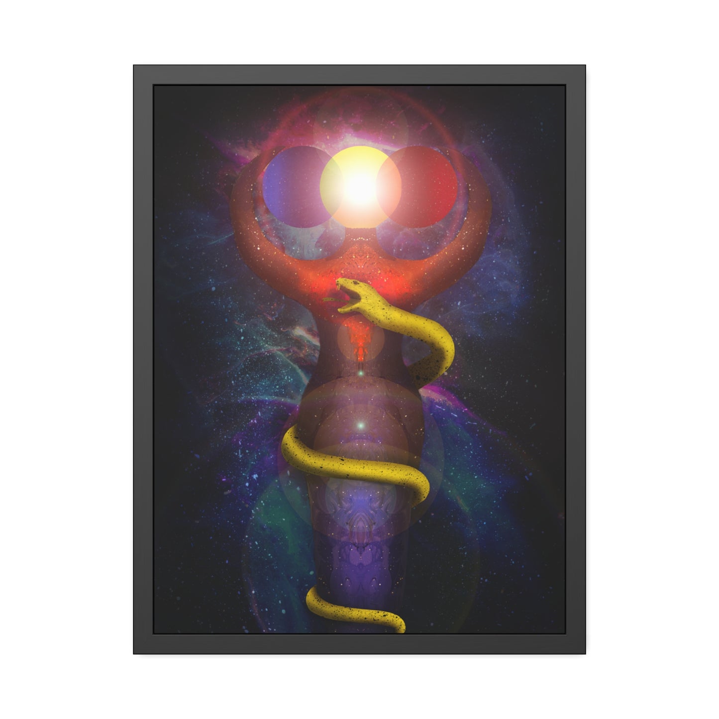 Brigid's Serpent Framed Print | Surreal Art