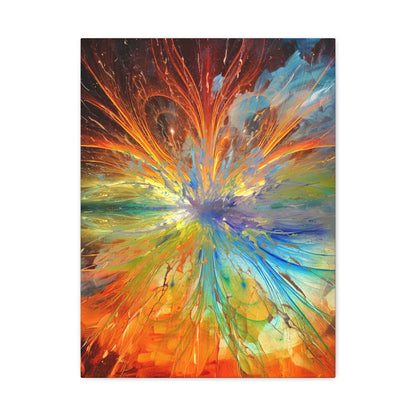 Cosmic Clockworks Abstract Canvas Print | Abstract Art