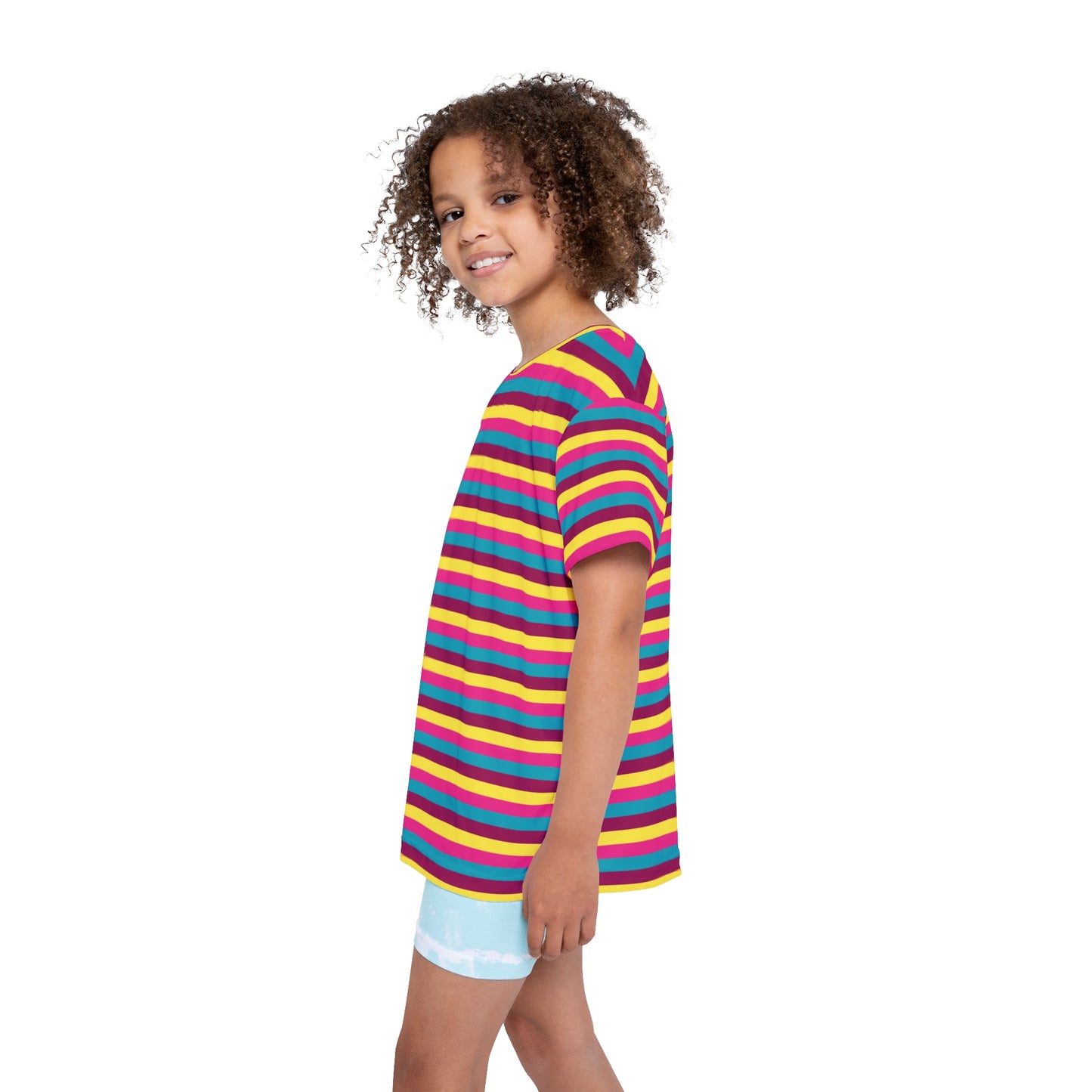 Pop Stripes Kids' Poly Tee