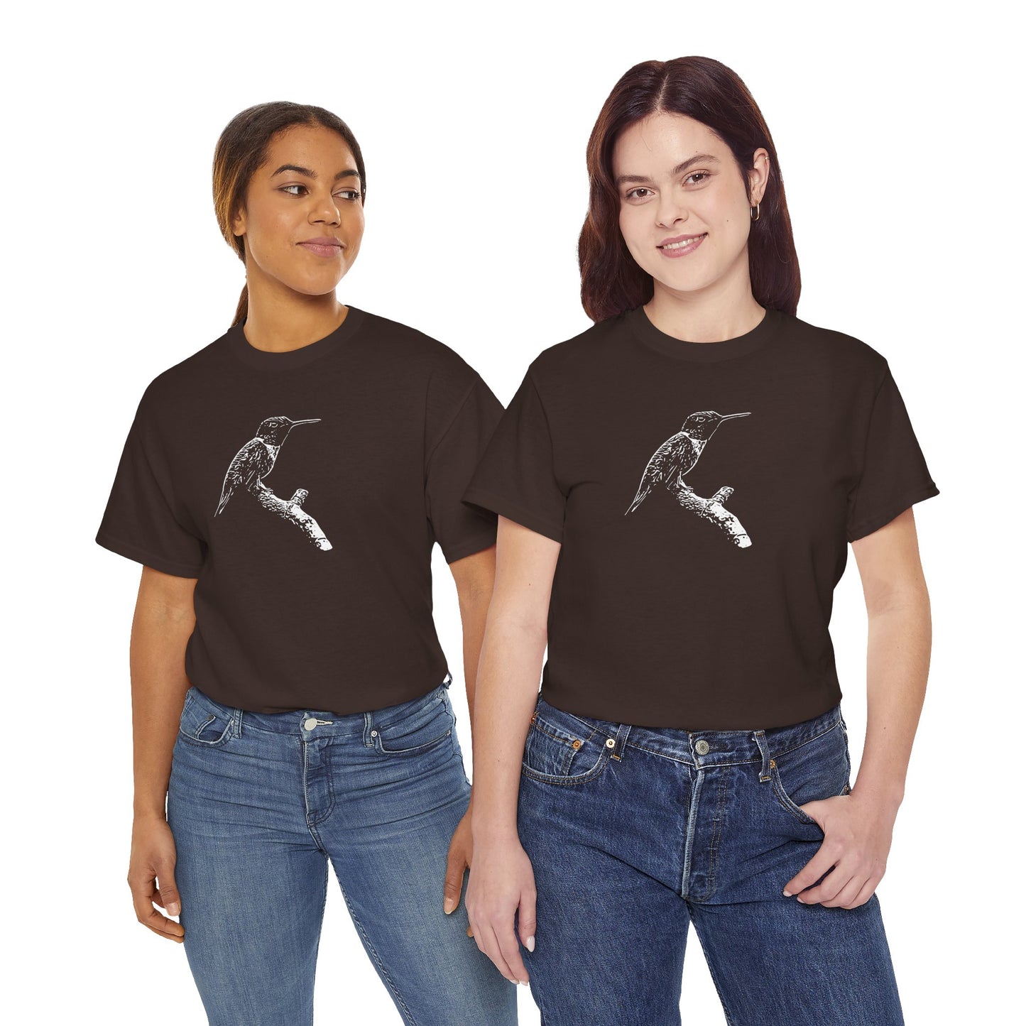 Hummingbird Adult 100% Cotton T-Shirt (Multicolors)