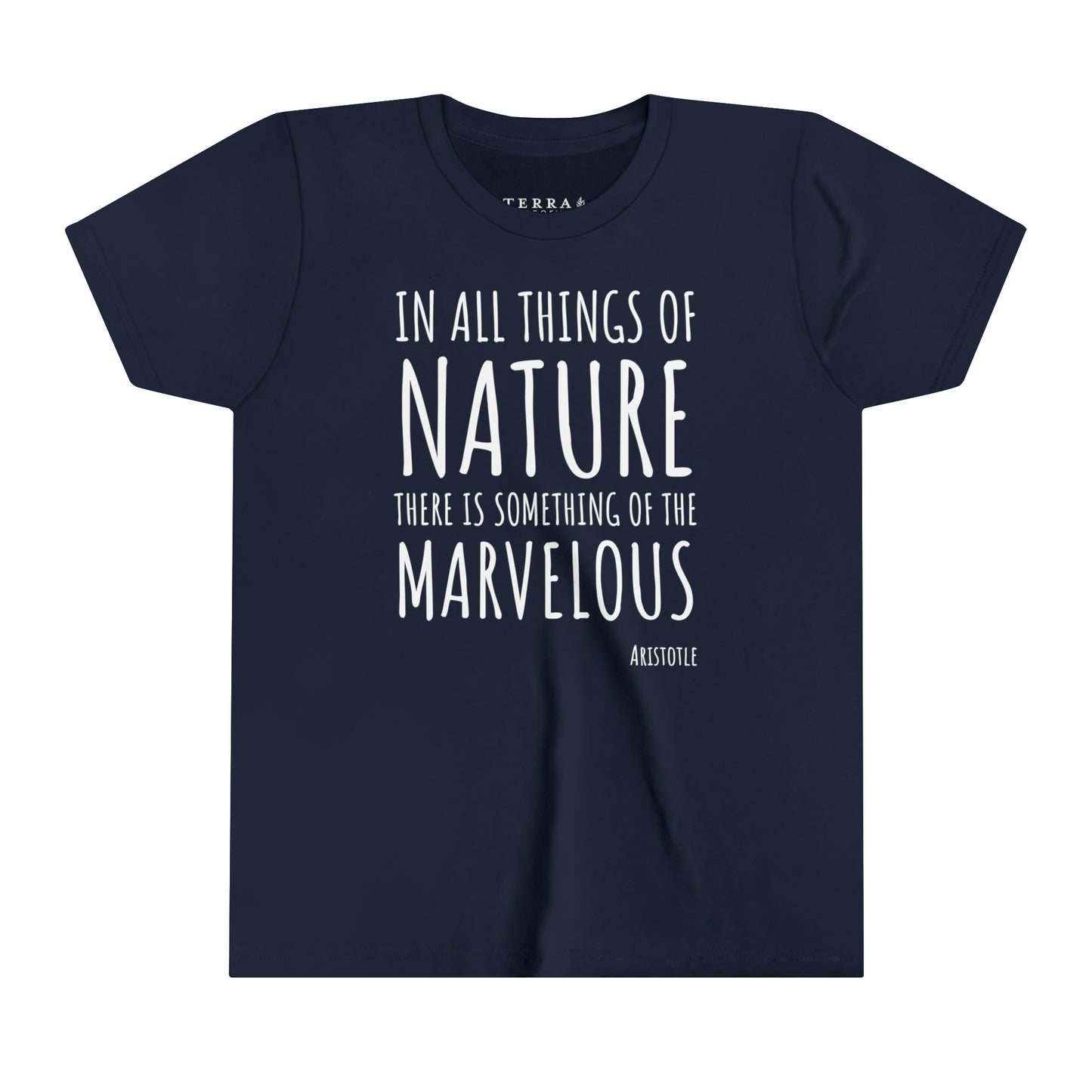 Marvelous Nature Aristotle Quote Kids' T-Shirt (multicolors)