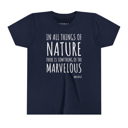 Marvelous Nature Aristotle Quote Kids' T-Shirt (multicolors)