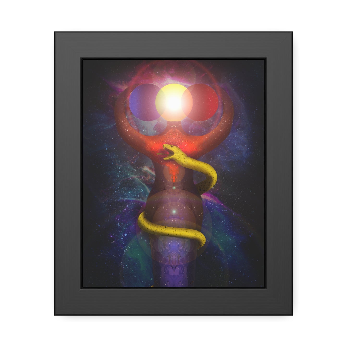 Brigid's Serpent Framed Print | Surreal Art