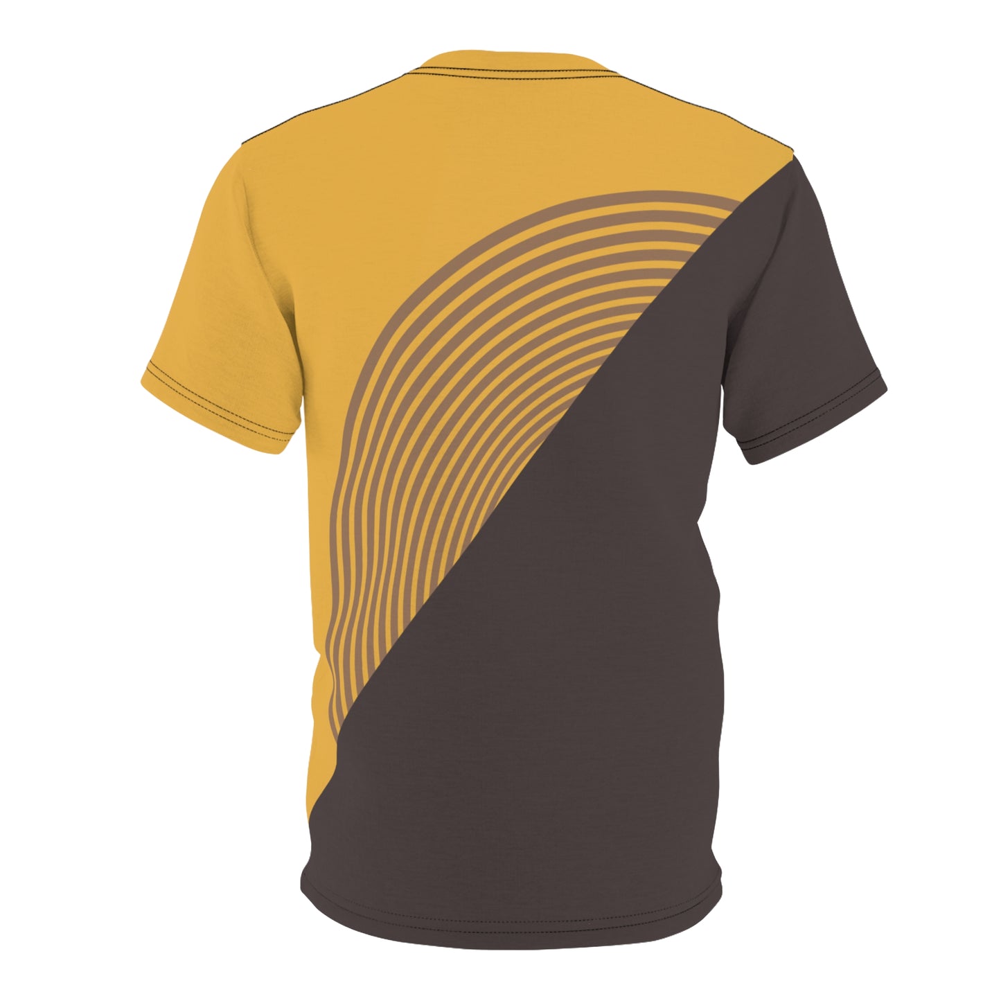 Yellow & Gray Geometric Men's Tee