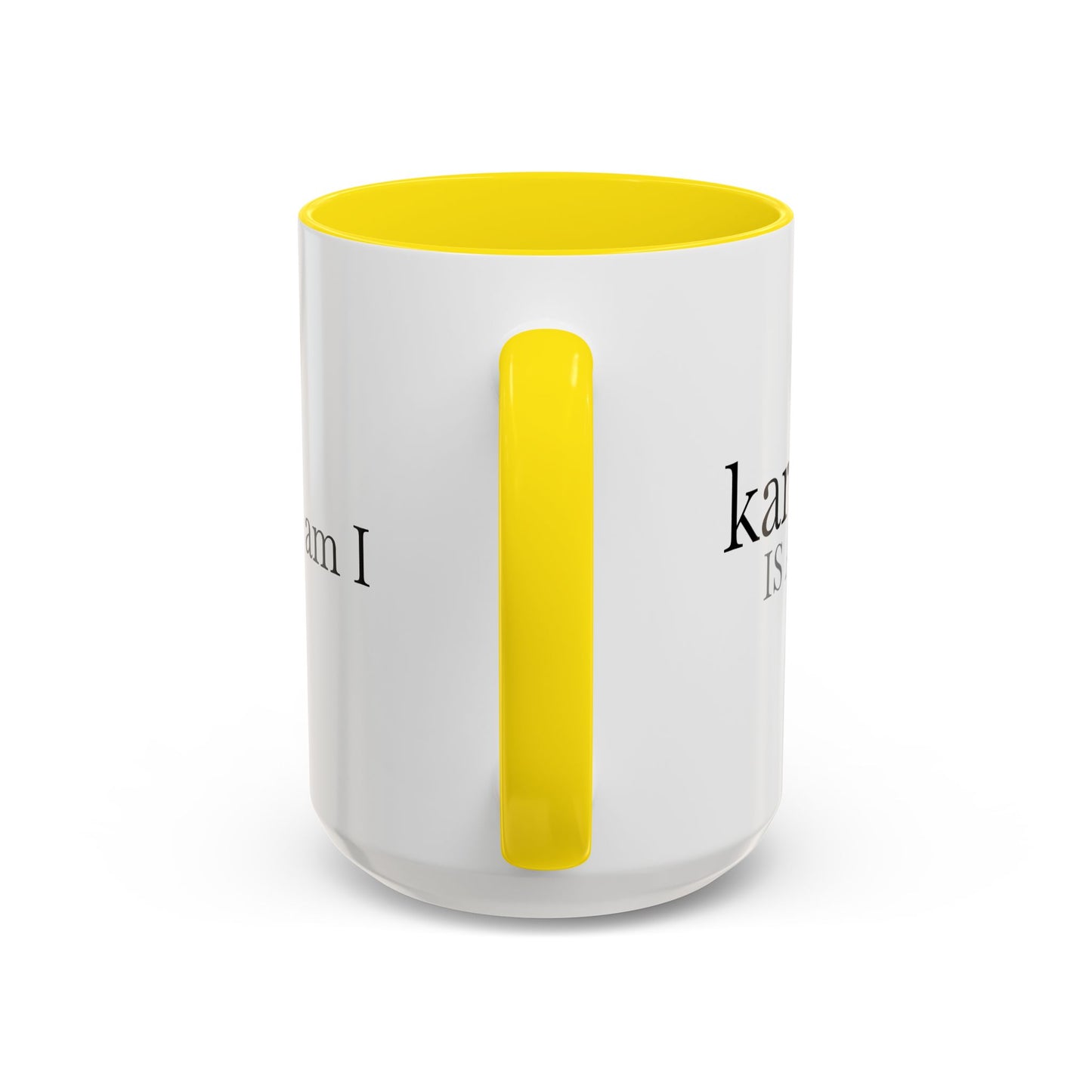 Spicy Karma Colorful Handle Ceramic Mug (11, 15oz)
