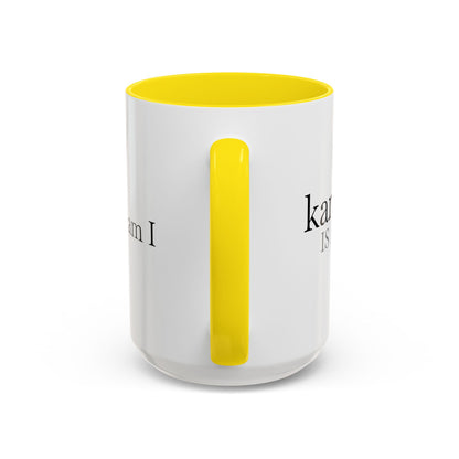 Spicy Karma Colorful Handle Ceramic Mug (11, 15oz)