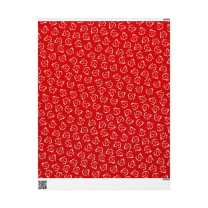 6-7 Meme Illusion Red + White Wrapping Paper Roll (3 sizes)