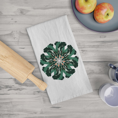 Fractals of Nature Large Cotton Dish Towel