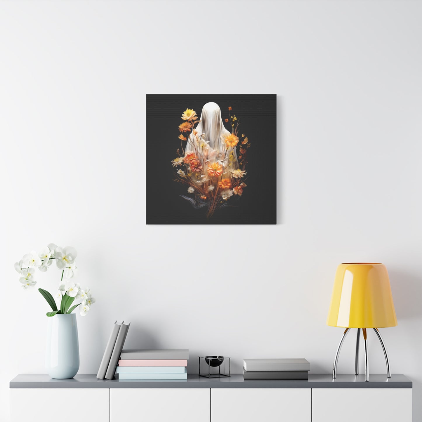 Halloween Garden Haunting Canvas Print