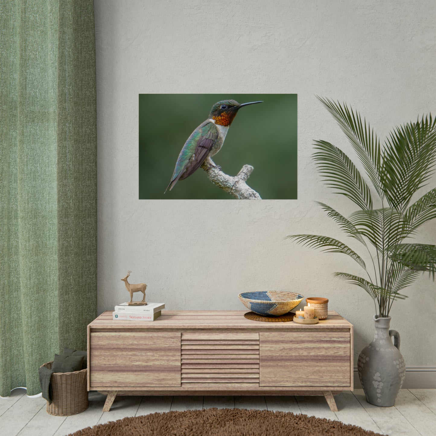 Ruby-Throated Hummingbird Fine Art Print