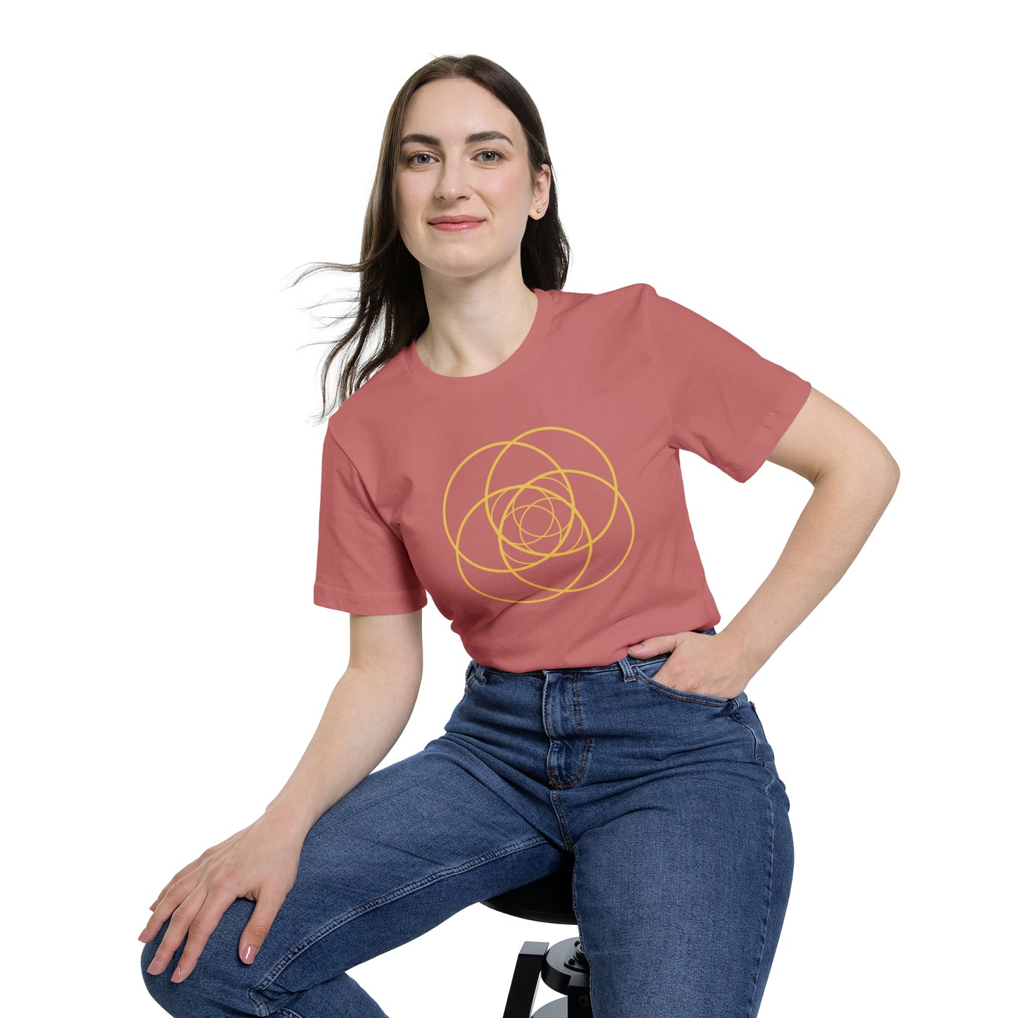 Intersecting Circles Women's T-Shirt, Made in USA