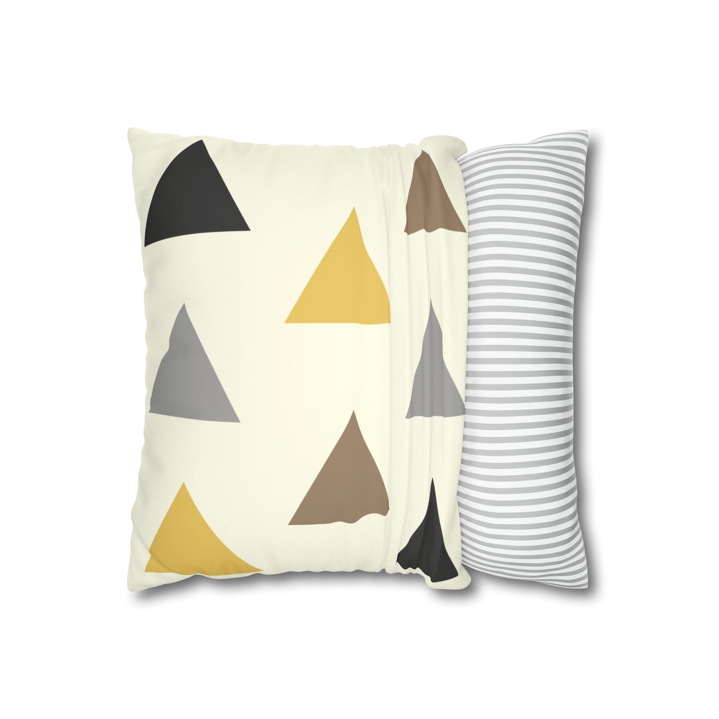 Warm Triangles Faux Suede Throw Pillow Case (multi sizes)