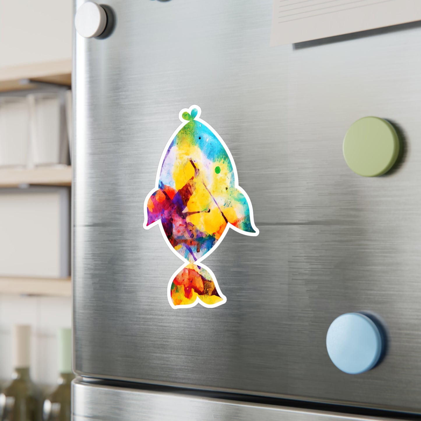 Happiness is a Painted Fish Vinyl Decal Stickers