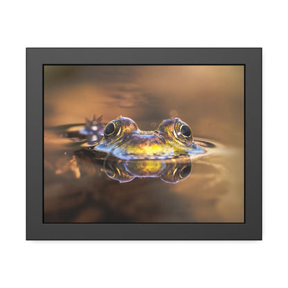 Duality of Frog Framed Print | Nature Photography