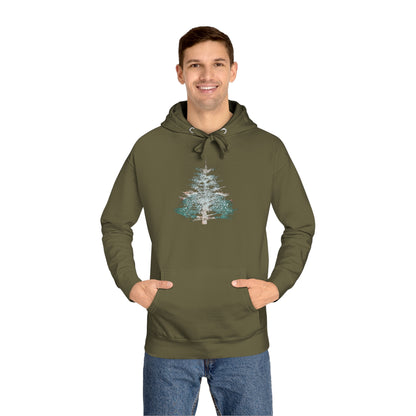 Painted Pine Tree Adult Fleece Hoodie