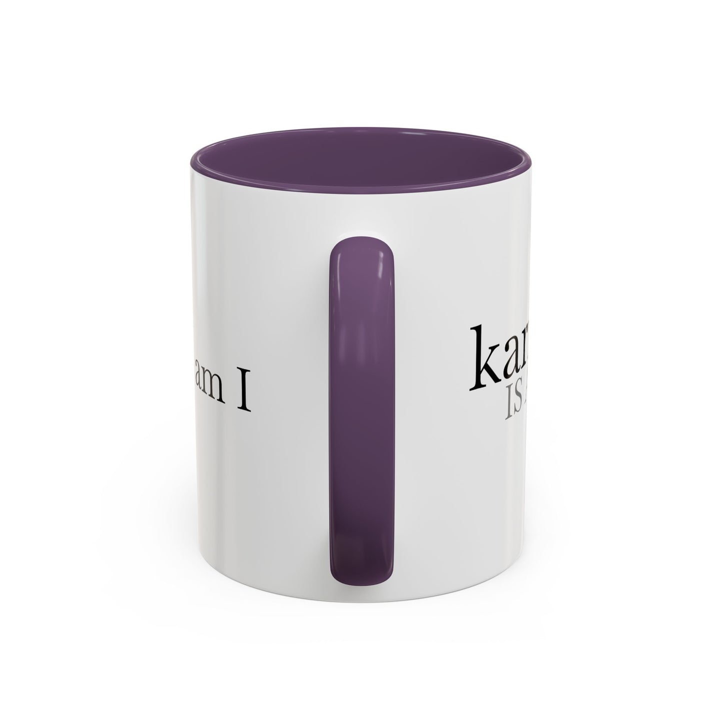 Spicy Karma Colorful Handle Ceramic Mug (11, 15oz)