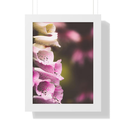 Foxglove Flowers Framed Matte Print