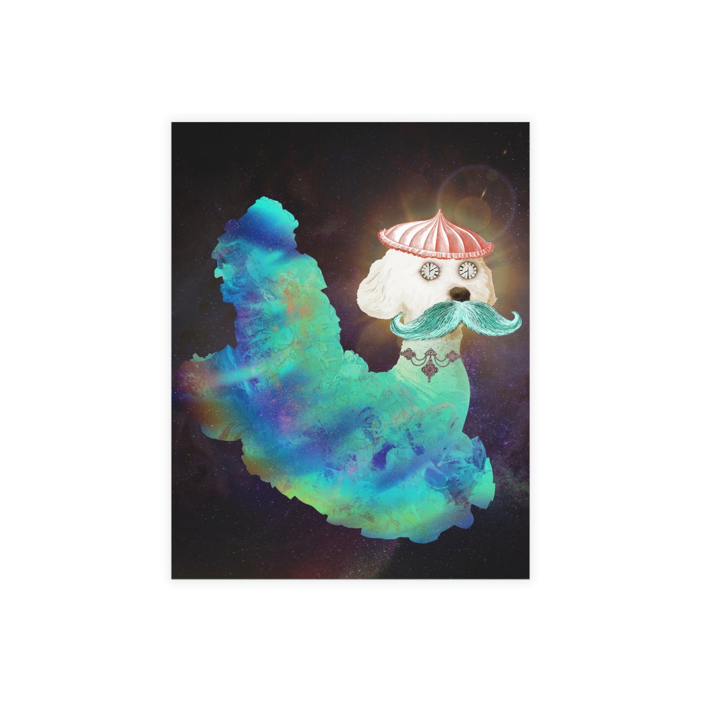 Surreal Astro Dog of Time Blank Card Bundles (w/envelopes)