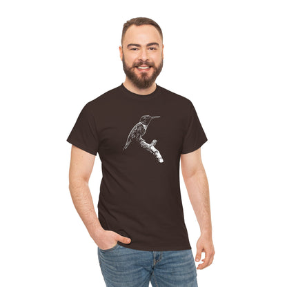 Hummingbird Adult 100% Cotton T-Shirt (Multicolors)