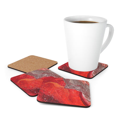 Waves of Creation 4-Piece Corkwood Coaster Set