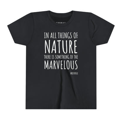 Marvelous Nature Aristotle Quote Kids' T-Shirt (multicolors)