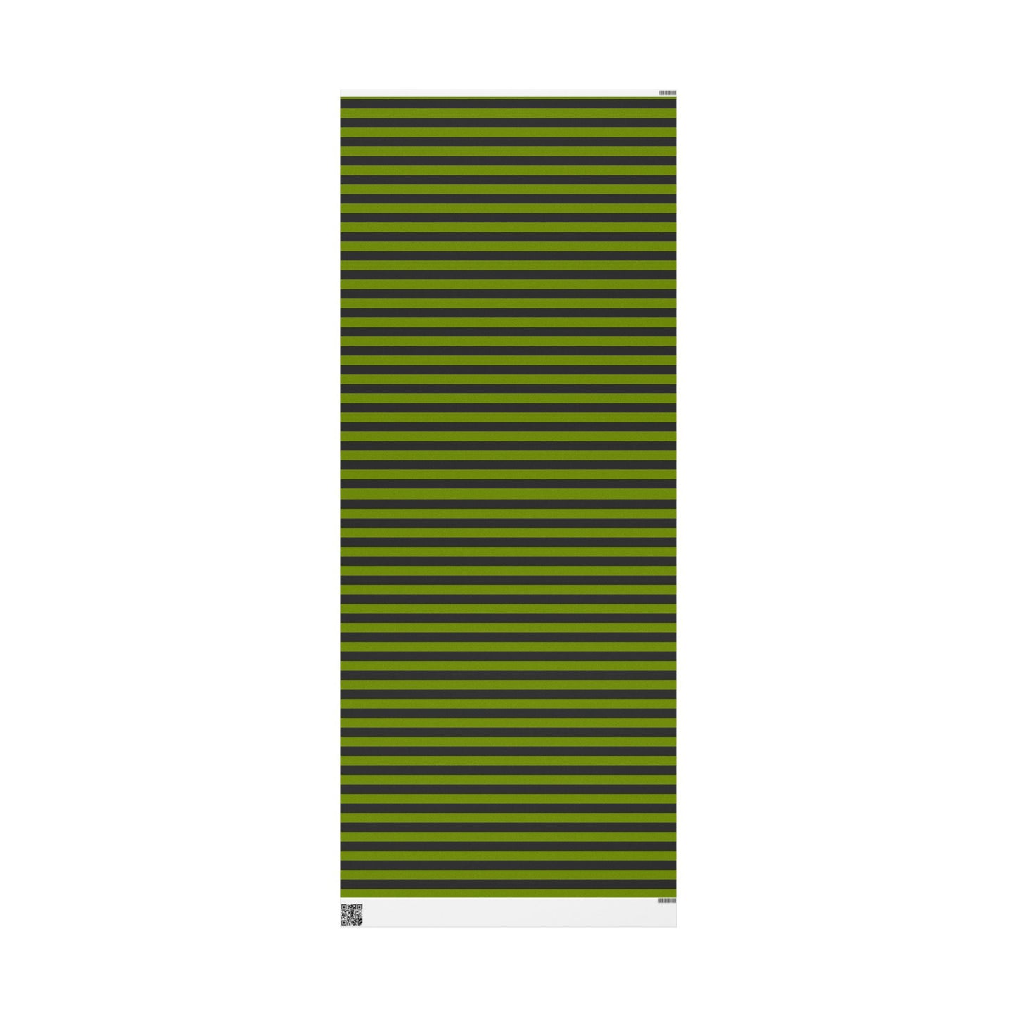 Avocado Green Striped Wrapping Paper Roll (3 sizes)