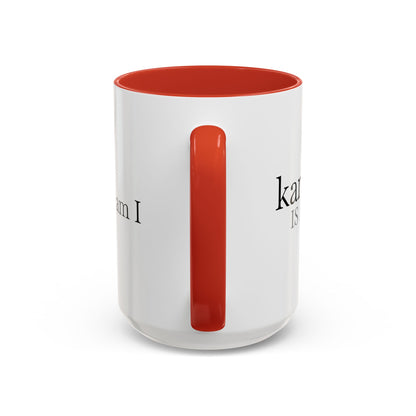 Spicy Karma Colorful Handle Ceramic Mug (11, 15oz)