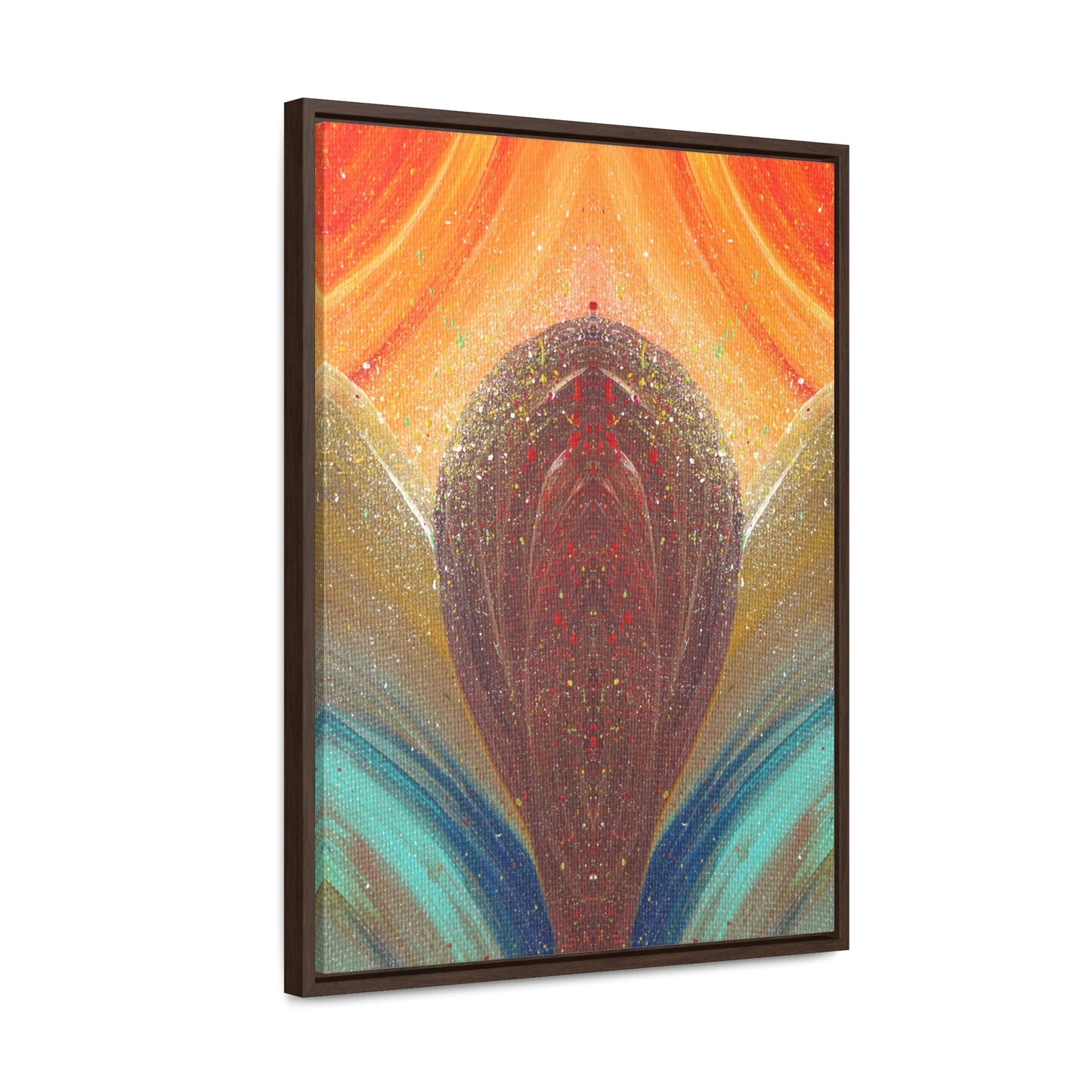 Flow of Magnetism Framed Canvas Print