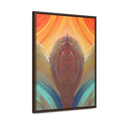 Flow of Magnetism Framed Canvas Print