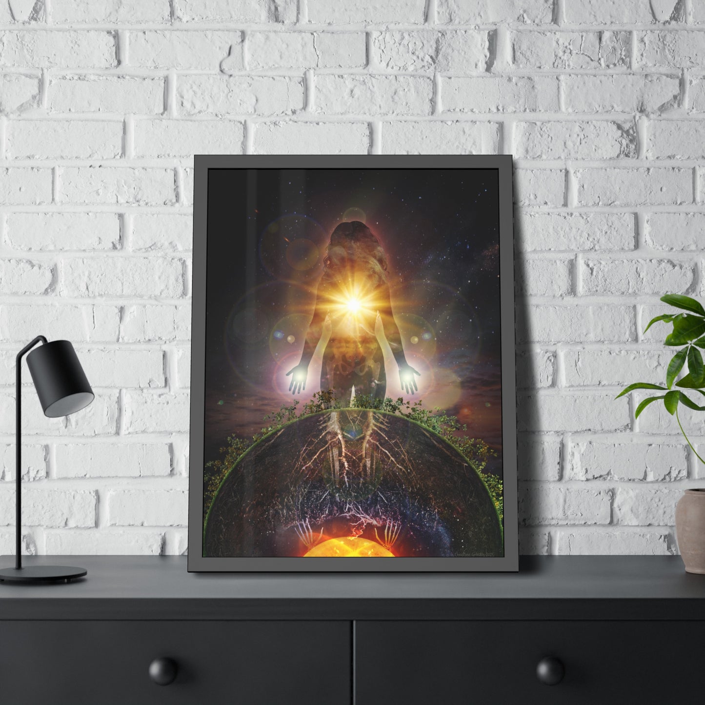 Persephone's Divinity Framed Print | Surreal Art