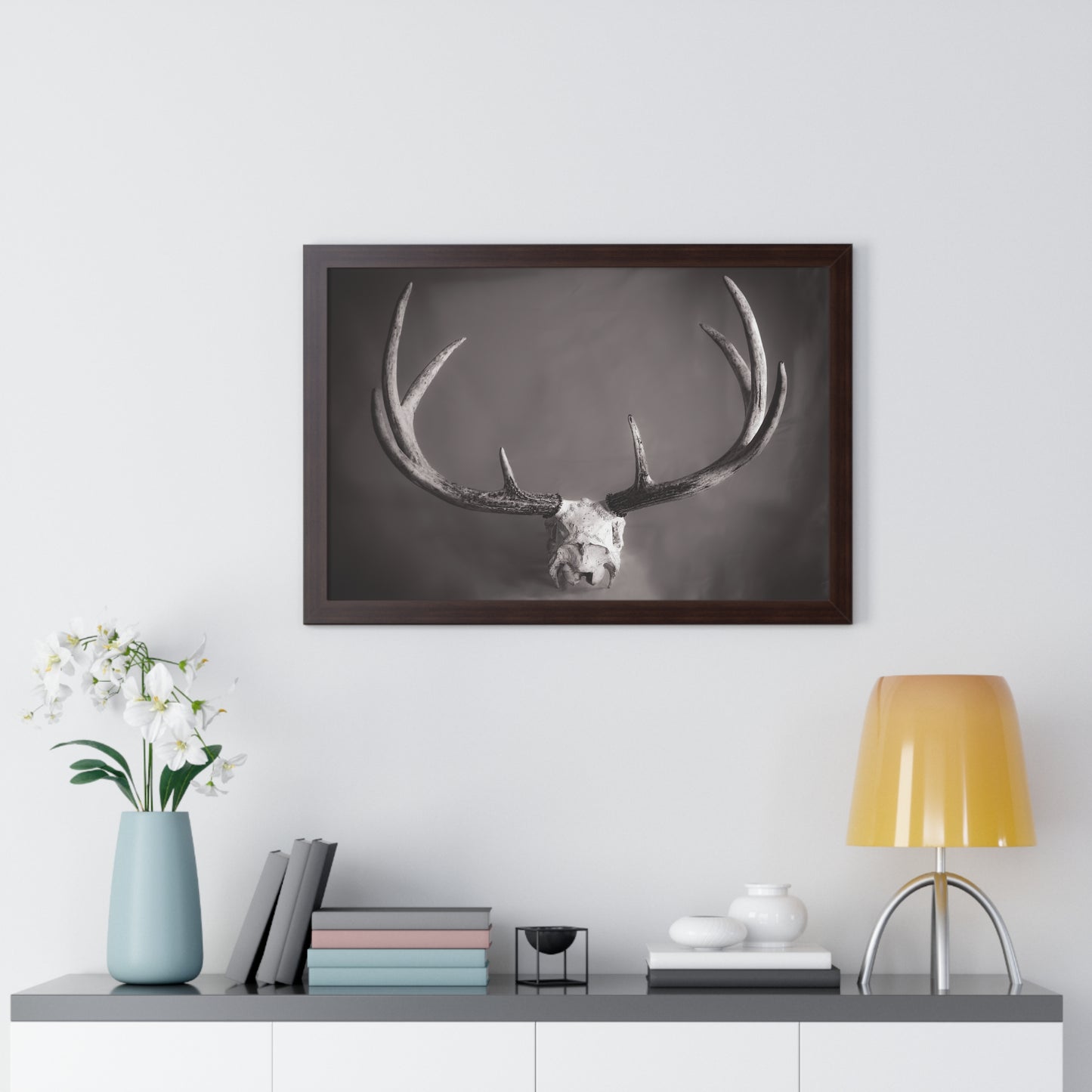 Ghosts of Deers Past Framed Matte Print