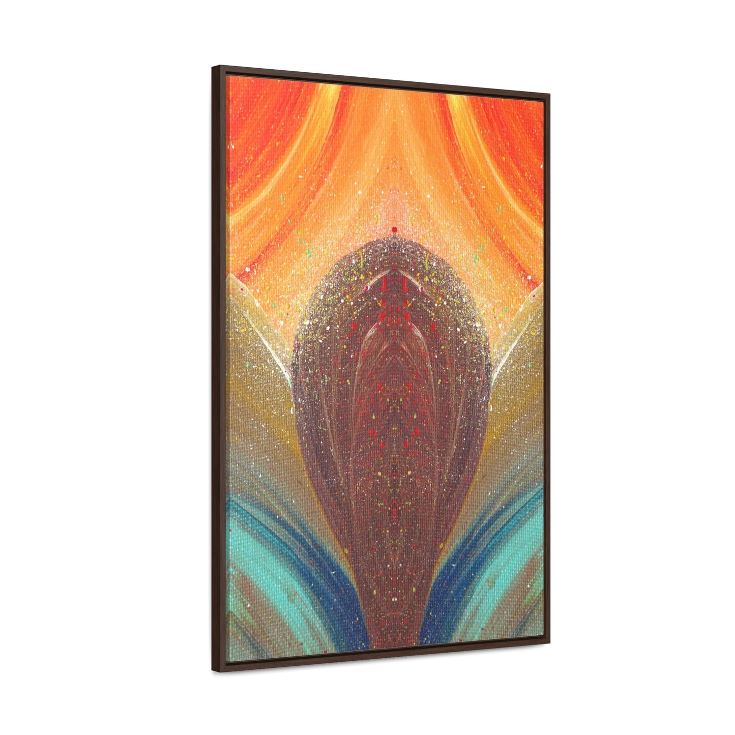 Flow of Magnetism Framed Canvas Print