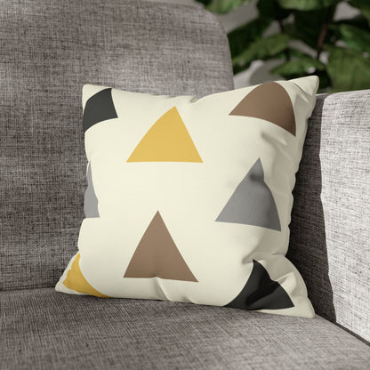 Warm Triangles Faux Suede Throw Pillow Case (multi sizes)