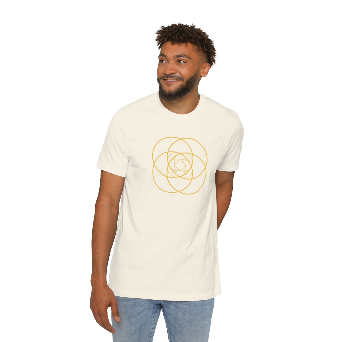 Intersecting Circles Men's T-Shirt, Made in USA