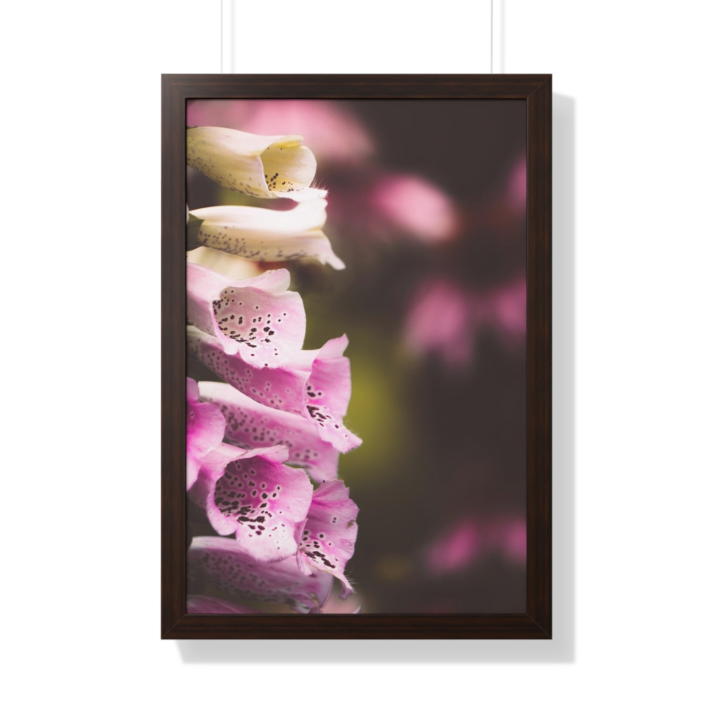 Foxglove Flowers Framed Matte Print