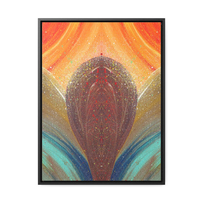 Flow of Magnetism Framed Canvas Print