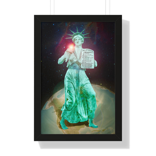 Divine Lady Liberty Framed Matte Print