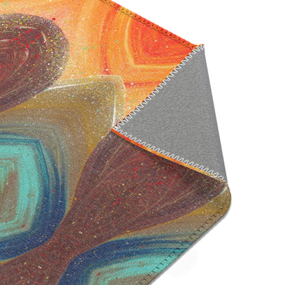 Flow of Magnetism Abstract Art Indoor Rug