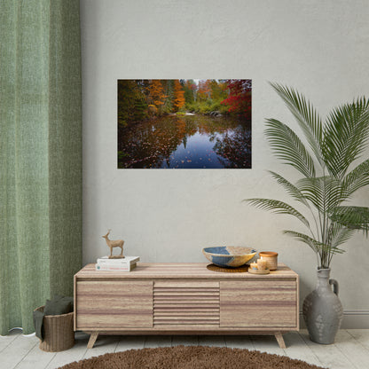 Maine Fall Foliage Waterscape Fine Art Print